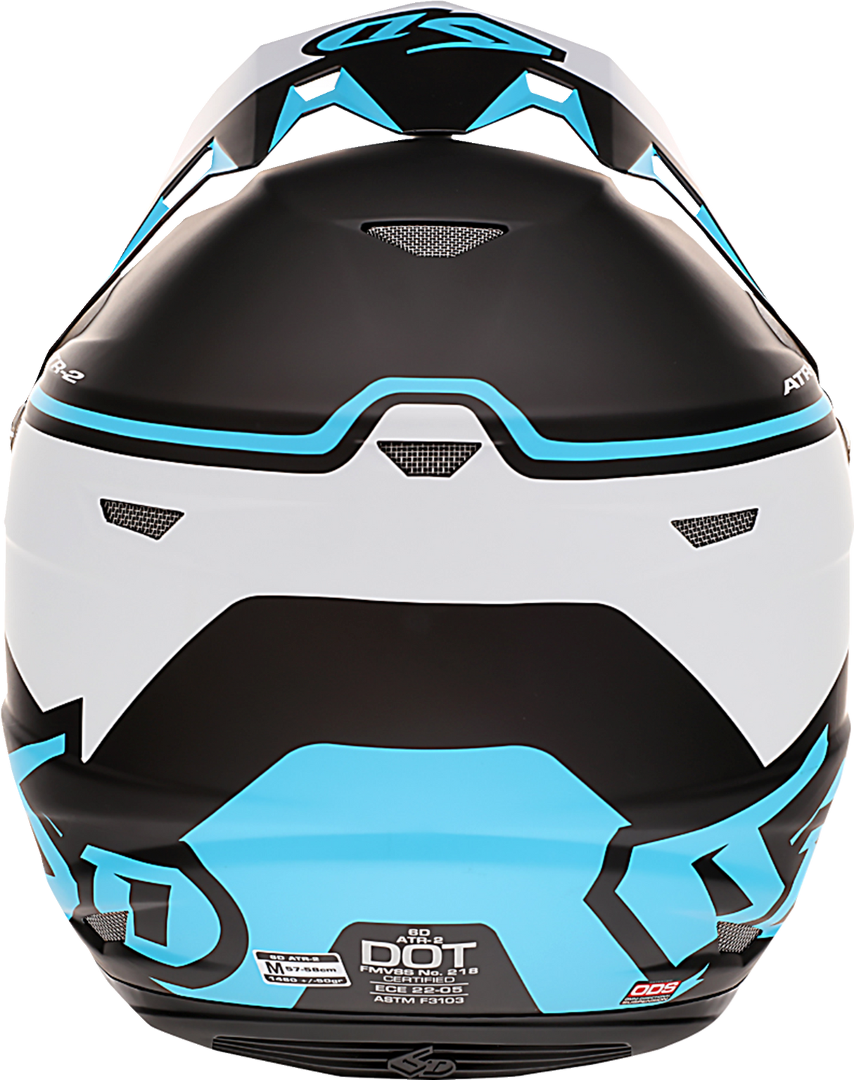 6D ATR-2 Motorcycle Helmet - Drive - Cyan - XS 12-2724