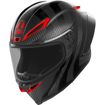 AGV Pista GP RR Motorcycle Helmet - Intrepido - Matte Carbon/Black/Red - Large 2118356002-019-L