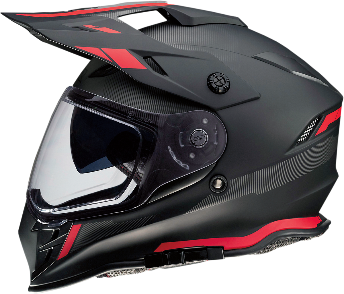 Z1R Range Motorcycle Helmet - Uptake - Black/Red - Small 0140-0014