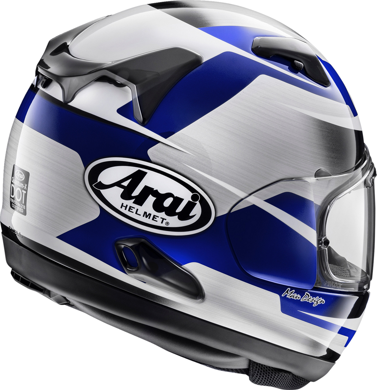 ARAI Quantum-X Motorcycle Helmet - Steel - Blue - Small 0101-15743