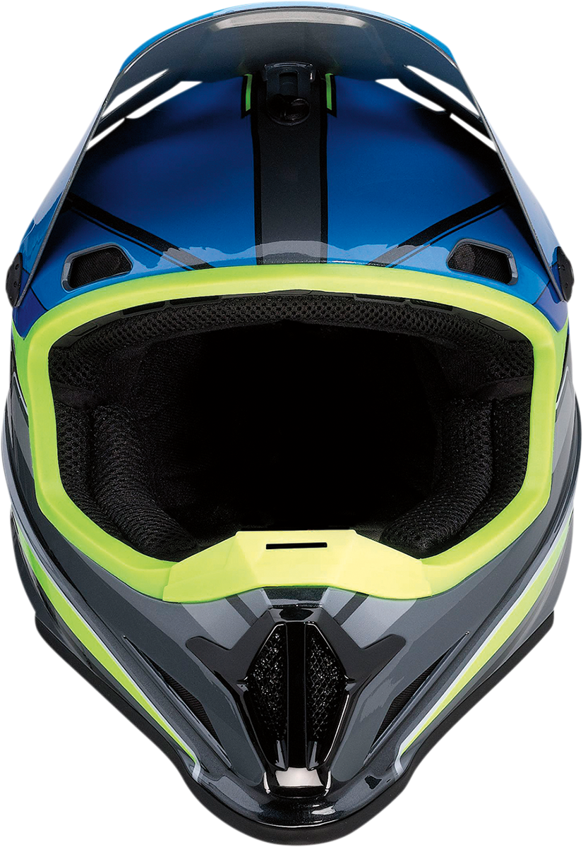 Z1R Rise Motorcycle Helmet - MC - Blue/Hi-Viz - Small 0110-7193