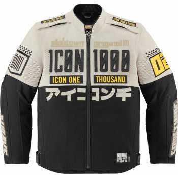 ICON Slabtown Memento™ Jacket - White/Black/Yellow - 2XL 2820-6208