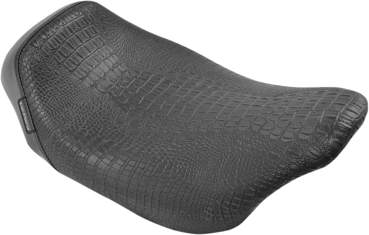 LE PERA Bare Bones Solo Seat - Croc - Black - FL LK-005CRBLK