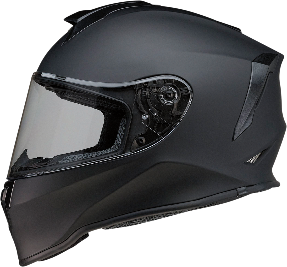 Z1R Youth Warrant Motorcycle Helmet - Flat Black - Medium 0102-0240