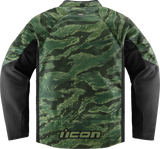 ICON Hooligan CE Tiger's Blood Jacket - Green - 3XL 2820-6157