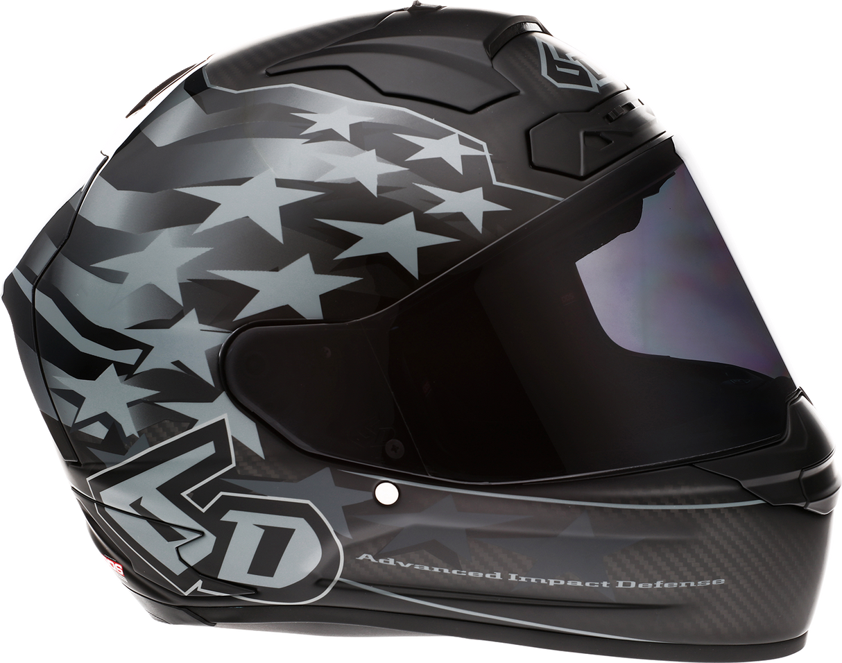 6D ATS-1R Motorcycle Helmet - Patriot - Black - Medium 30-0606