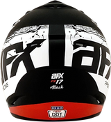 AFX FX-17 Motorcycle Helmet - Attack - Matte Black/Red - Large 0110-7151