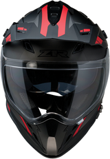 Z1R Range Motorcycle Helmet - Uptake - Black/Red - Medium 0140-0015