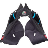 AGV Pista GP RR Cheek Pads - Gray/Cyan - XL 201850005623GXL