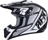 AFX FX-17 Motorcycle Helmet - Force - Matte Black/White - Large 0110-5199