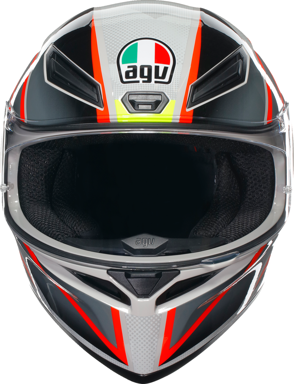 AGV K1 S Motorcycle Helmet - Blipper - Gray/Red - Small 2118394003030S