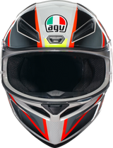 AGV K1 S Motorcycle Helmet - Blipper - Gray/Red - Small 2118394003030S