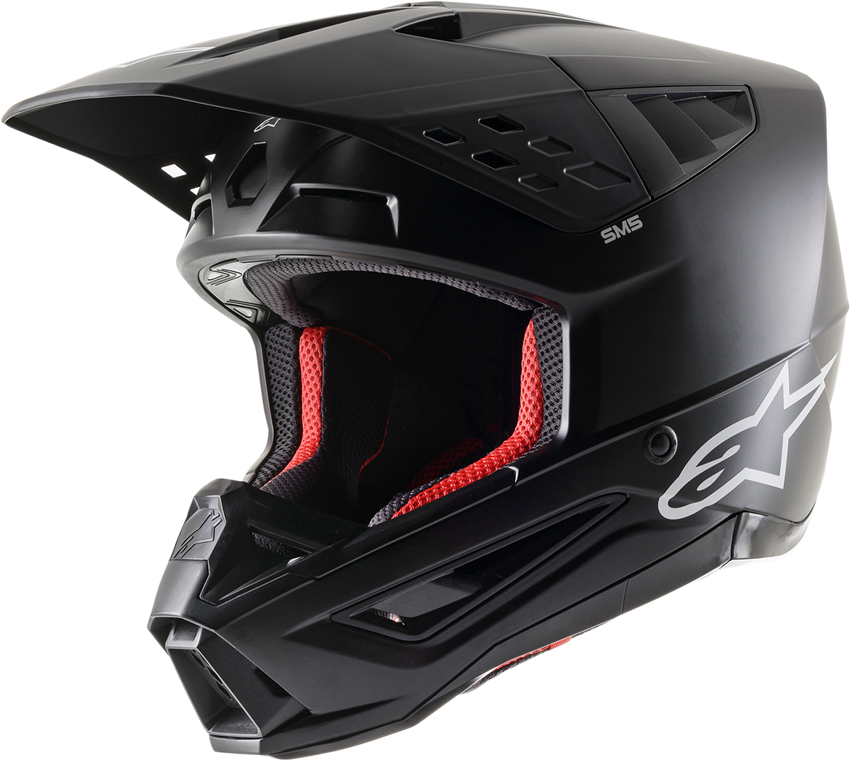 ALPINESTARS SM5 Motorcycle Helmet - Solid - Matte Black - Large 8303121-110-LG