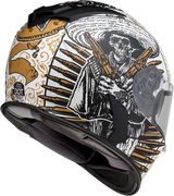 Z1R Warrant Motorcycle Helmet - Sombrero - White/Gold - XS 0101-14164