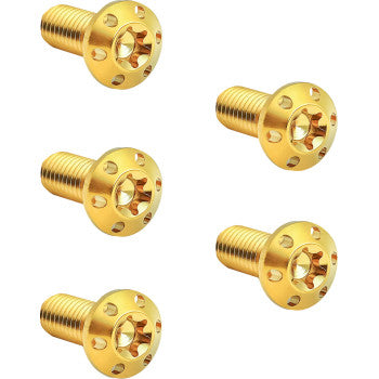 ARLEN NESS Bolt Kit - Holeshot/Brake Rotor/Front - Hub Mount - Gold - 5/16"-18 x 7/8" - 5 Pack 300-914