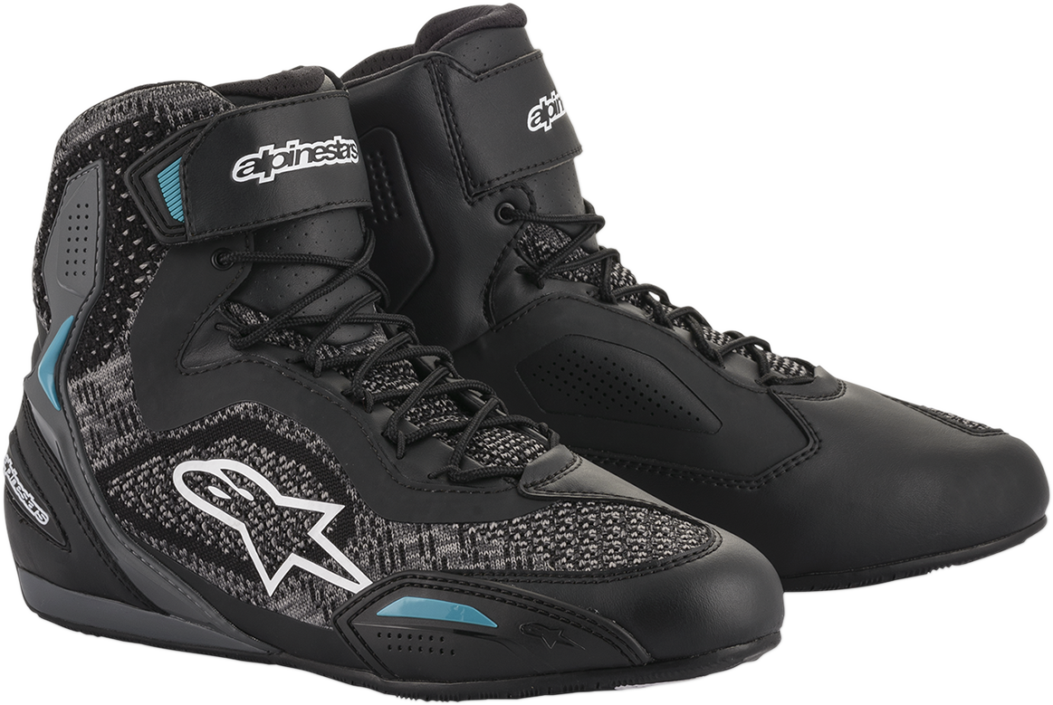 ALPINESTARS Women Stella Faster-3 Rideknit Shoes - Black/Teal - US 7 251052011707