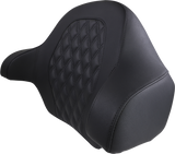 SADDLEMEN Tour-Pak Backrest Pad - RoadSofa - Lattice Stitched Seat - Black - FL '14-'23 814-07-TPACK-LS