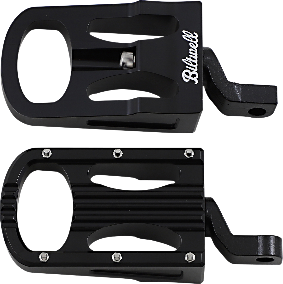 BILTWELL XL Step Footpegs - Black 7006-203-02