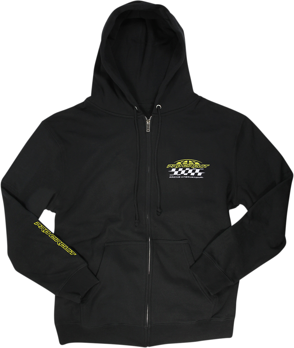 PRO CIRCUIT Racer Zip Hoodie - Black - Large 6511920-030