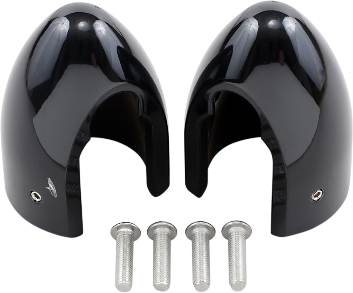 BARON Fork Bullets/Axle Nut Covers - Black BA-7800B