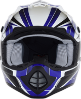 AFX FX-17 Motorcycle Helmet - Force - Pearl White/Blue - XS 0110-5237