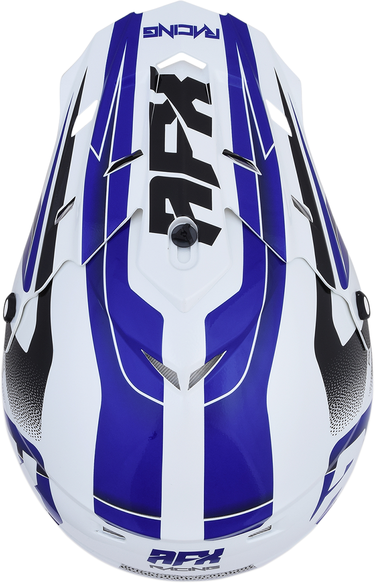 AFX FX-17 Motorcycle Helmet - Force - Pearl White/Blue - Small 0110-5238