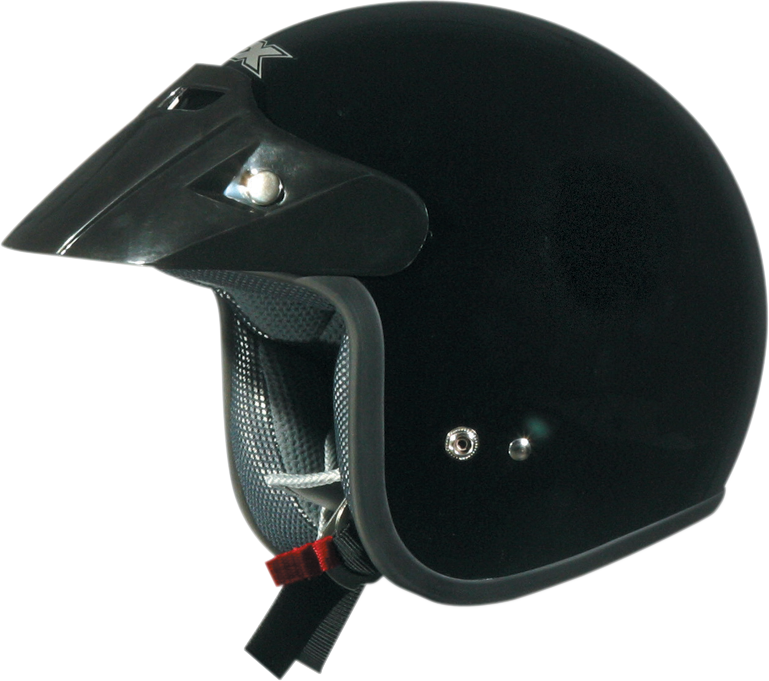 AFX FX-75 Motorcycle Helmet - Gloss Black - Medium 0104-0073