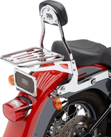 COBRA Backrest Kit - 14" - Chrome - Softail 602-2002