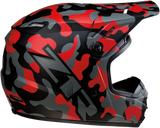 Z1R Youth Rise Motorcycle Helmet - Camo - Red - Large 0111-1266