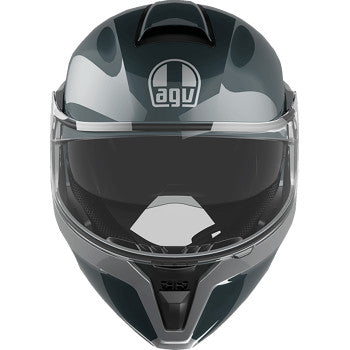 AGV Streetmodular Motorcycle Helmet - Levico - Gray/Silver - 2XL 21182960020032X