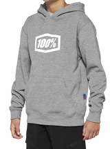 100% Youth Icon Hoodie - Gray - Small 20030-00004