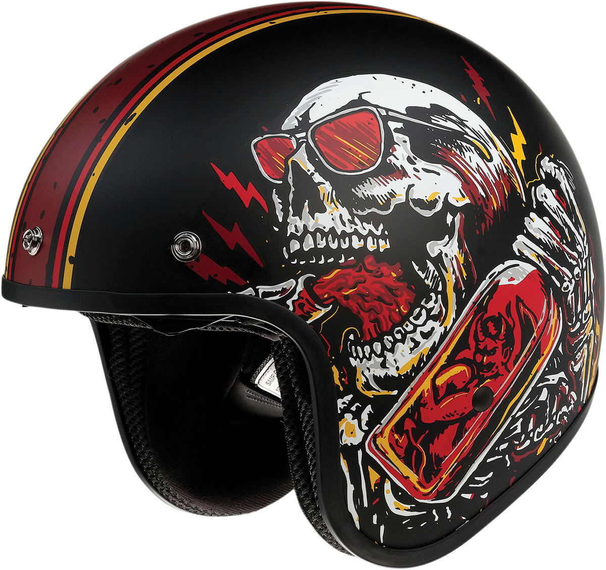 Z1R Saturn Motorcycle Helmet - Devil Made Me - Black/Red - Small 0104-2817