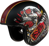 Z1R Saturn Motorcycle Helmet - Devil Made Me - Black/Red - Small 0104-2817