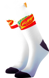 FMF Taco Tuesday Socks - White - One Size SP22194905 3431-0732