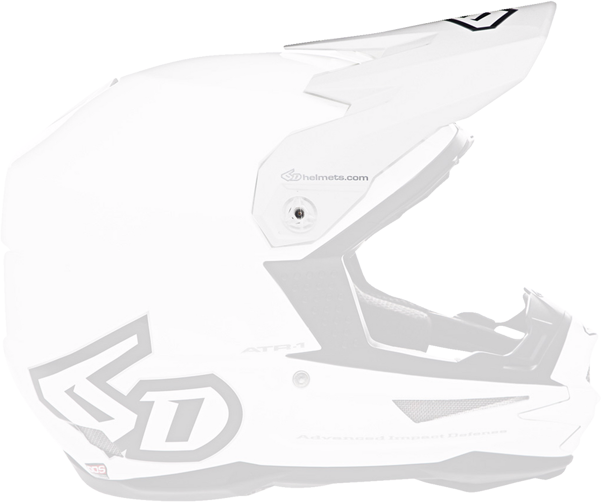 6D ATR-1 Visor - White 72-3111