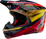 ALPINESTARS Supertech M10 Motorcycle Helmet - Era - MIPS® - Gloss Gold/Yellow/Rio Red - Small 8301223-5938-S