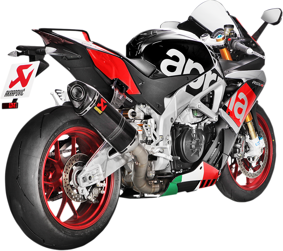 Aprilia RSV4 RR / RF / Tuono V4 1100 RR / Factory Exhaust, Akrapovic Evolution Full System in Titanium and Carbon Fiber S-A10E8-RC