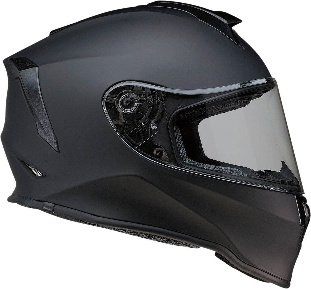 Z1R Youth Warrant Motorcycle Helmet - Flat Black - Medium 0102-0240