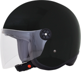 AFX FX-143 Motorcycle Helmet - Gloss Black - Large 0104-2622