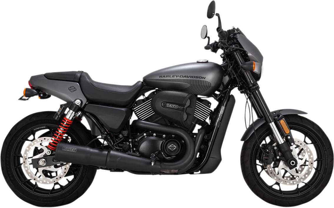 Vance and Hines Exhaust for Harley Davidson Street 2015-2020, Black High Output Muffler 47943