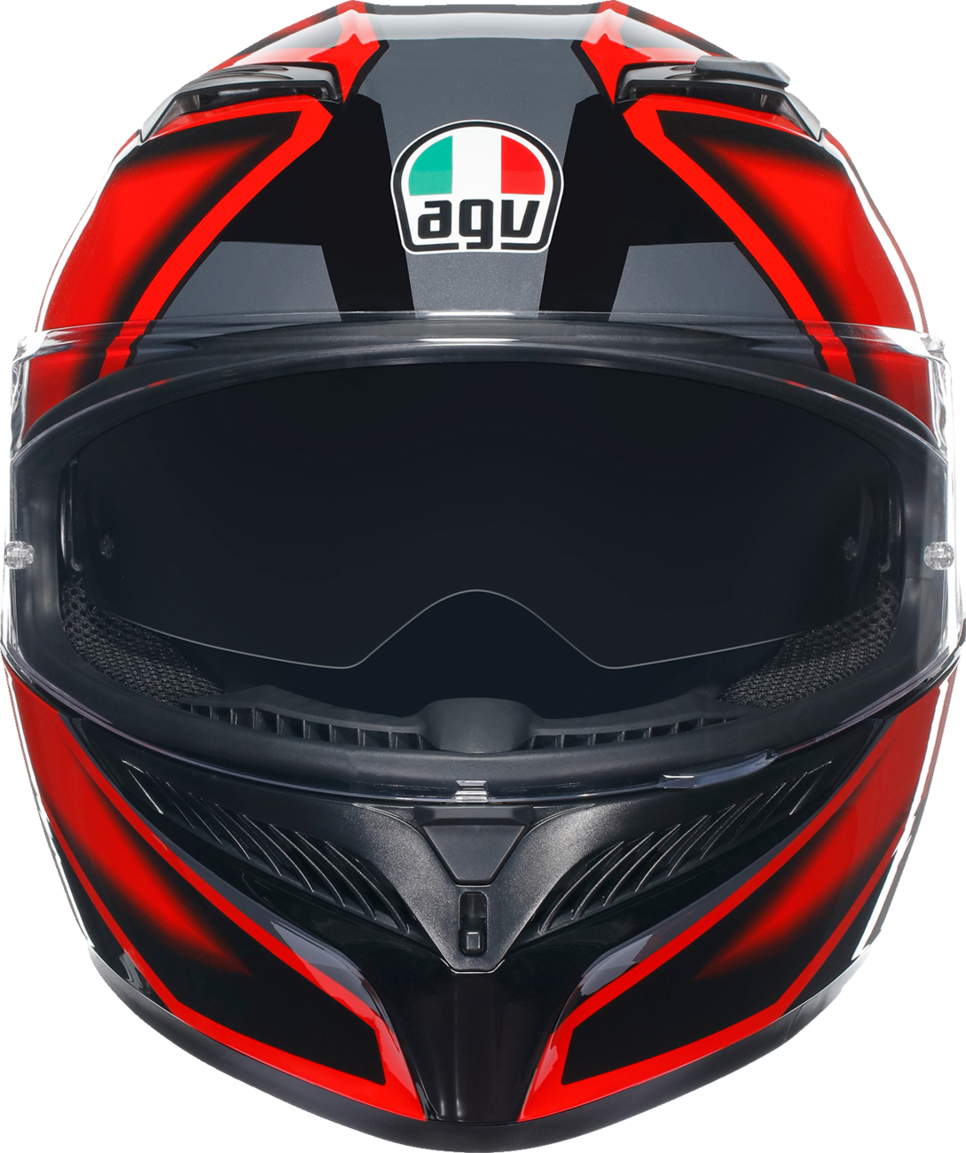 AGV K3 Motorcycle Helmet - Compound - Black/Red - Small 2118381004009S