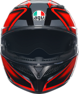 AGV K3 Motorcycle Helmet - Compound - Black/Red - Small 2118381004009S