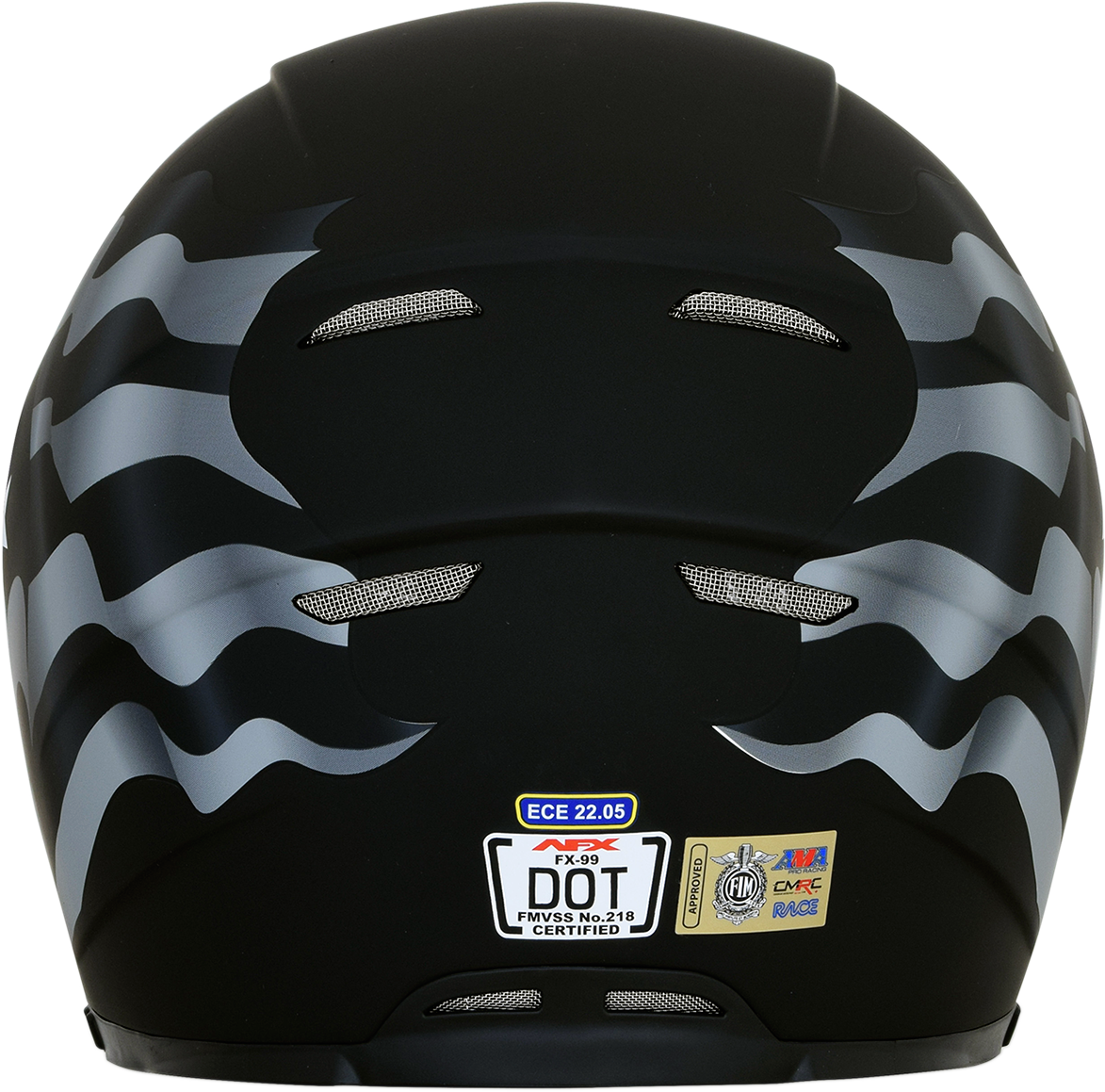 AFX FX-99 Motorcycle Helmet - Flag - Stealth - Medium 0101-11357