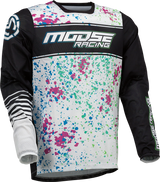 MOOSE RACING Sahara Jersey - Black/White - 3XL 2910-7443