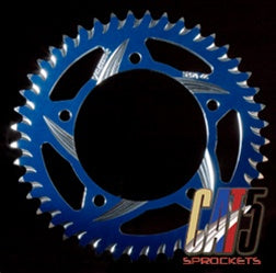 Vortex Kawasaki Front and Rear Standard Sprocket in Blue Anodized