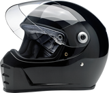 BILTWELL Lane Splitter Motorcycle Helmet - Gloss Black - Medium 1004-101-103