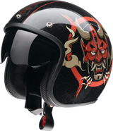 Z1R Saturn Motorcycle Helmet - Devilish - Gloss Black/Red - Small 0104-2877