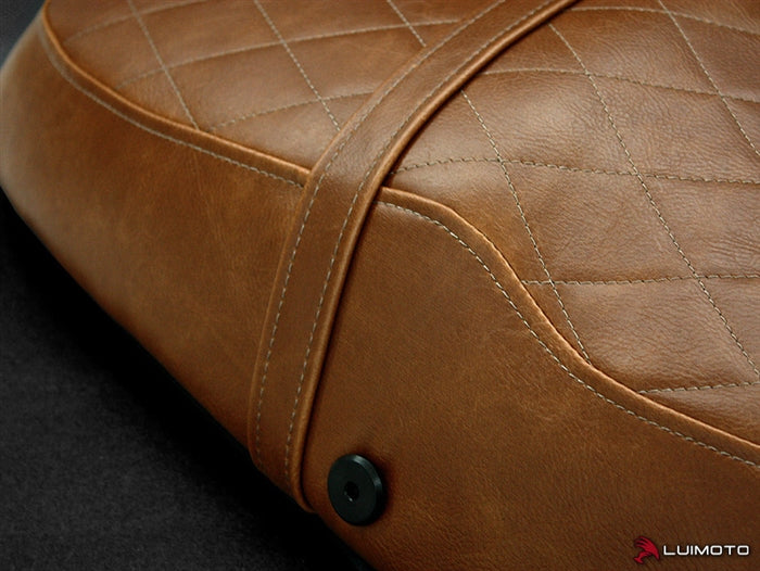 Luimoto Front Seat Cover, Vintage Edition for Triumph Thruxton 2004-2015, Vintage Brown