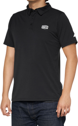 100% Corpo Polo Shirt - Black/White - 2XL 35019-011-14