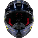 ALPINESTARS Supertech M10 Motorcycle Helmet - TLD Edition 25 - MIPS® - Gloss Dark Blue/Orange/Yellow/Fluo Red - XS  8300225-7156-XS